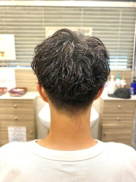 銀座マツナガ 神田店 オールフロントスペインパーマモテ髪若見せスタイル