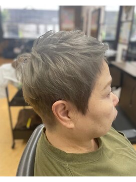 シルエットヘアメイク(silhouette hair make) 【白髪ぼかし/脱白髪染め】グレージュアッシュ