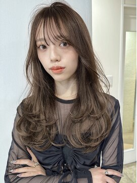 サイン 渋谷(SIGN) ザクザクレイヤーカット巻き方簡単ミディアムロング韓国表参道