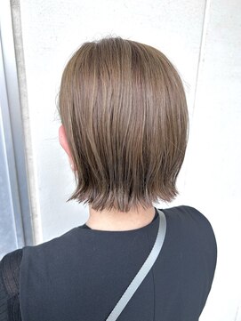 ヘアサロン ナノ(hair salon nano) 外ハネボブ×白髪ぼかしグレージュカラー