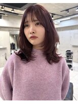 サイン 渋谷(SIGN)&nbsp;韓国ヘアーハッシュカットレイヤーカットグレージュブリーチ無し