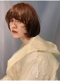 【 無造作マッシュボブ × オレンジ 】浅野美紀