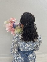 シュシュ(shushu)&nbsp;ハーフアップ♪