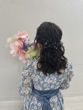 シュシュ(shushu) ハーフアップ♪