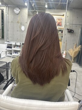 ディジョン(Dijon) 韓国顔まわりレイヤーカットグレージュオリーブベージュブラウン