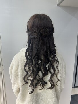 ヴェイン 渋谷(vain) 10代20代30代◎ツインテールモテ髪お花アレンジ