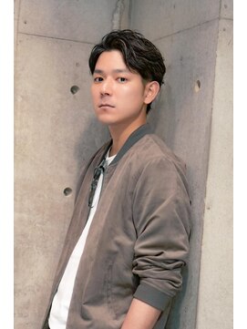 ヘアーズ ベリー 新金岡店(hairs BERRY) BERRYアッシュブラックベリーショートひし形シルエット黒髪小顔
