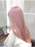 ホワイトピンクダブルカラーケアブリーチハイトーン