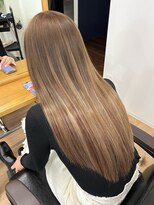 髪質改善×シールエクステ グラデーション バレイヤージュ