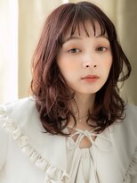 カバーヘア ブリス 北浦和(COVER HAIR bliss) ミルクティーピンクミディアムレイヤーTc3北浦和20代30代40代