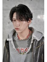 クロムトウキョウ ザ バーバー 新宿本店(CHROM TOKYO the Barber)&nbsp;センターパートフェザーニュアンスパーマ