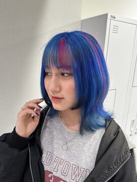 ピヨン 心斎橋(piLLon) ブルーカラー/デザインカラー/派手髪