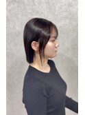 切りっぱなしボブ×ダークグレージュ【渡辺俊弥】梅田