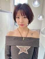 ロンドエニカ 大宮(Lond enika)&nbsp;大人ガーリー/ダークアッシュ/似合わせカット/レイヤーショート