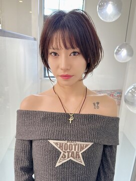 ロンドエニカ 大宮(Lond enika) 大人ガーリー/ダークアッシュ/似合わせカット/レイヤーショート