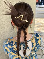 タミーズ 金山(Tummy's)&nbsp;カチモリヘア編み下ろしアレンジ