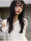 ウルフカット/レイヤーカット/ブリーチなしカラー/カット