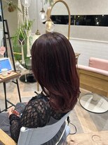 ザザ シンジュク(ZA/ZA shinjuku)&nbsp;ワンカールレイヤー×ボルドーカラー
