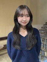 シェール(CHERE) 顔周り小顔カット グレージュカラー