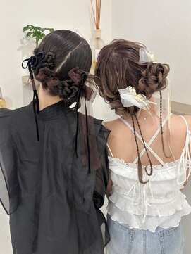 スイ(sui) お友達同士のツインヘア♪