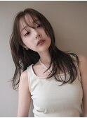 グレージュ/ハッシュカット/デザインカラー/ツートンカラー
