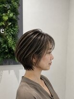 リンダバイネオリーブ 白楽店(Linda by neolive)&nbsp;ショートボブ×白髪ぼかしハイライト・ナチュラルショート
