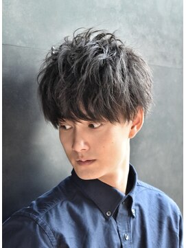 リップスヘアー 銀座(LIPPS hair) ツイストラフ無造作パーマイメチェンマッシュツーブロ刈り上げ