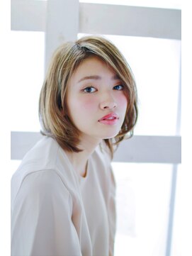 ポルトアズール(porteazur) 内巻き透けボブ