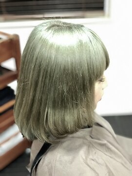 ヘアーサロン デペント(HAIR SALON Depend) ホワイトパール×ボブ