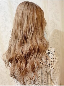 美容室 エルミタージュ シエル(Hermitage Ciel) ほんのりピンク☆ブロンドカラー