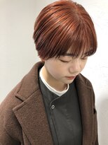 ワープ 青葉台(WARP)&nbsp;オレンジベージュ/ダブルカラー/ブリーチ/ショート/青葉台