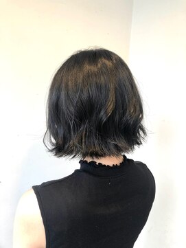 アズーア ヘアーアンドスパ(azure hair&spa) ボブ×ブルーブラック