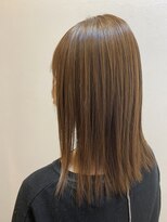 セラヴィ 伸ばしかけミディアムヘア×酸熱カラーリング