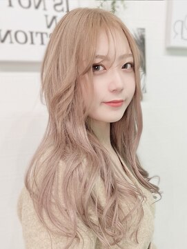 ドライブアンドビジョン 池袋(Drive&Vision) ブリーチ縮毛矯正ミルクティーベージュ[池袋ブリーチ縮毛矯正]