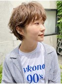 【銀座◇成田】くびれヘア似合わせカットショートパーマボブ