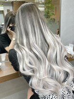 ディア(.eer)&nbsp;ダークグレー×ホワイトアッシュ☆シールエクステグラデーション