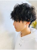 メンズマッシュスパイラルパーマ