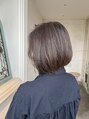 ユイバイラドンナ(Huit by LADONNA)&nbsp;ボブ×アッシュグレージュ×ハイライト[各務原/髪質改善/学割]
