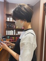 インビテーション 名古屋(invitation)&nbsp;#丸みショート×オリーブ