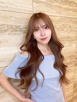 ノク 渋谷(nok)&nbsp;くびれレイヤーヘア_大人ガーリーチョコレートモード