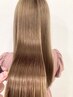【サラ艶ストレート】カット+縮毛矯正+集中補修TOKIOトリートメント ￥14900