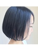 ネイビーブラックボブ