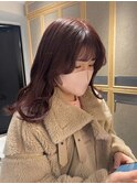 【mami】甘めゆるふわラベンダーココアブリーチなしダブルカラー
