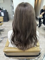 アジールヘア 所沢プロペ通り店(agir hair)&nbsp;ミルクティーグレージュレイヤーカットデザインカラー所沢韓国