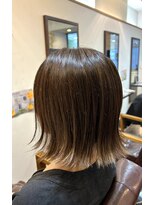 ヘアー グリーン(hair green)&nbsp;30代40代ツヤボブハイライト/ナチュラル外ハネ