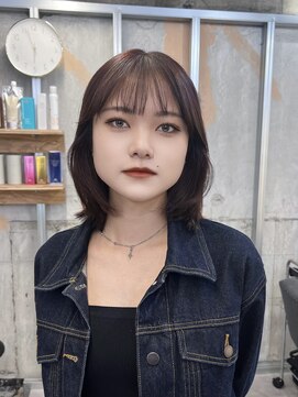 イオエ 梅田(ioe) ダブルカラー/大人ボブ/黒髪スタイル/髪質改善/縮毛矯正