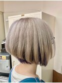【前下がりボブ/インナーカラー/ショート】20代30代40代50代