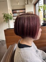 スープレックス ヘアーデザイン(SOUPREX HAIR DESIGN) 大人女性の艶ピンクグラボブ 20代 30代 40代 50代 60代