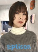 フレンチカジュアル大人美人小顔束感ウルフパーマミニウルフ
