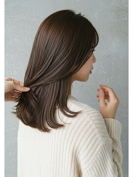 アントワープトーキョー(antwerp TOKYO) 30代40代50代艶髪ミディアム髪質改善酸性ストレート縮毛矯正